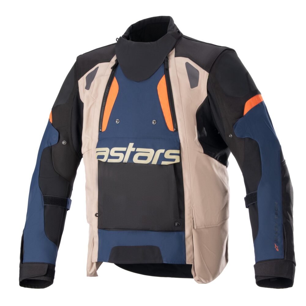 bunda-alpinestars-halo-drystar-tmavo-modra-khaki-oranzova-cierna